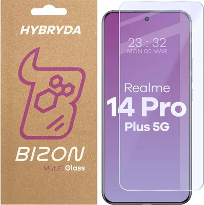 Produktbild von Elastyczne szkło hybrydowe Bizon Glass Mule do Realme 14 Pro+ 5G