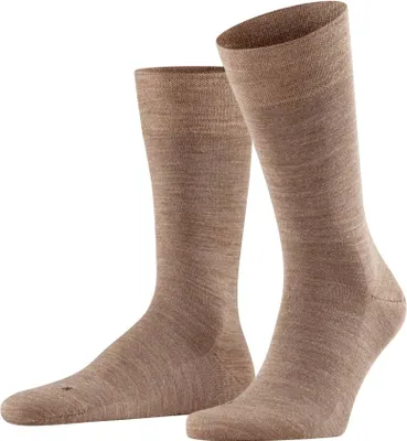 Immagine prodotto di Calze FALKE da uomo - Sensitiv Berlin, calze corte, polsino comfort, tinta unita beige 39-42