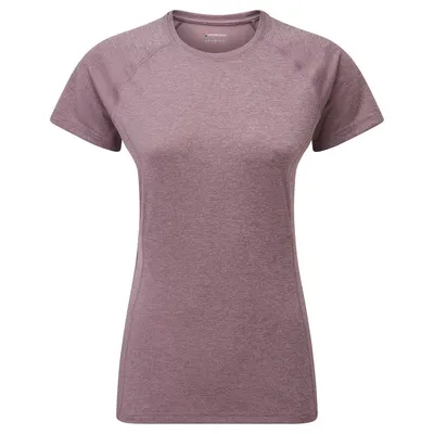 Dart T-Shirt von Montane in lila; kurzärmlig; für Damen; aus atmungsaktivem Material.