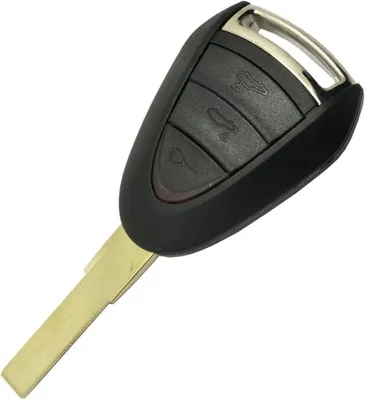 Produktbild von Techstar-Autoschlüsselgehäuse mit 3 Tasten, kompatibel mit Porsche 911, Cayman, Boxster, Carrera GT
