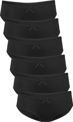 Produktbild von Fabio Farini - 6 Stück Damen Slip - Frauen Höschen aus atmungsaktiver Microfaser im sportlichen Look mit dezenter Spitze am Bund