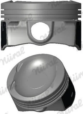 Produktbild von NÜRAL 87-442907-00 Kolben passend für PEUGEOT 2008 Kombi (CU) 208 I Schrägheck (CA, CC) 308 II für OPEL Crossland X (P17) für CITROËN C3 II (SC)