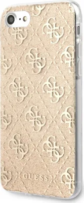 Produktbild von Guess 4G Glitter - Tasche iPhone SE 2020 / 8 / 7 (Gold)
