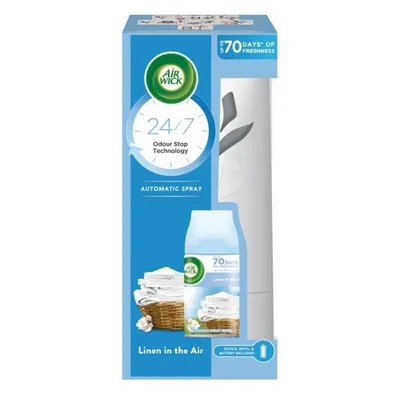 Produktbild von Airwick Freshmatic Lufterfrischer Starter-Set Linen in the Air 250 ml für Wohnräume