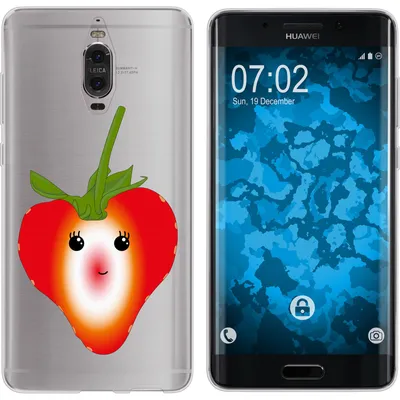 Produktbild von PhoneNatic Case kompatibel mit Huawei Mate 9 Pro Silikon-Hülle Sommer Erdbeere M4