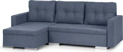 Produktbild von FOLLER Ecksofa mit Schlaffunktion - Marineblau