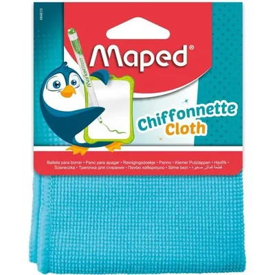 Image de Maped chiffon microfibre pour ardoise & tableau blanc couleur aléatoire (1 pièce)