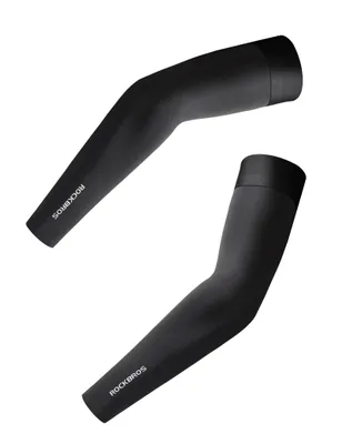 Produktbild von ROCKBROS Armstulpen Atmungsaktives UPF 50+ Armsleeve Kühlend Schnelltrockend Ärmlinge für Radsport Outdoor Schwarz L