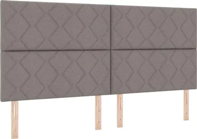 Produktbild von vidaXL Kopfteil Taupe 200 cm Stoff
