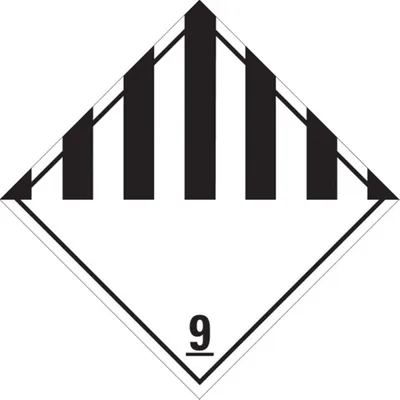 Produktbild von Dreifke® Gefahrzettel, Gefahrgutklasse 9 | Folie selbstklebend | 150x150 mm, ...