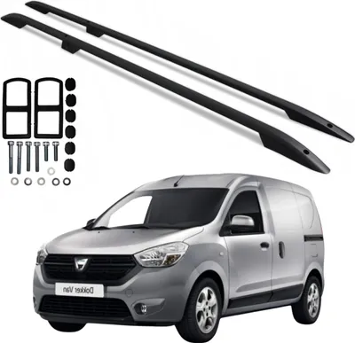 Obrázek produktu pro Střešní ližiny DACIA DOKKER od 2013-2020 RENAULT EXPRESS od 2021- ČERNÝ