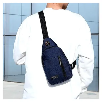 Produktbild von Herren Schultertasche Sling Brusttasche, Wasserdichte Umhängetasche, Crossbody Rucksack für Outdoor-Sportarten