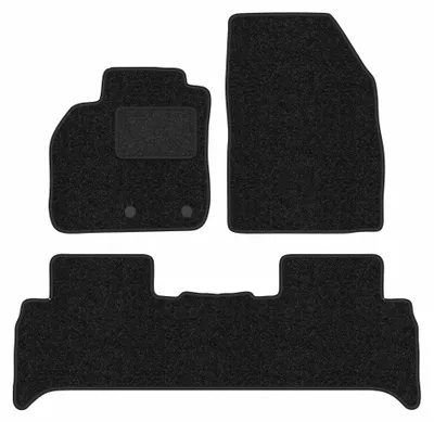 Image de Tapis de sol en moquette pour Renault Scenic III 2009-2016 (monospace) – jeu 4 pièces, anthracite, sur mesure – Wielganizator ANTHRA