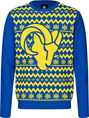 Produktbild von NFL Los Angeles Rams Ugly Sweater Big Logo 2-Color Christmas Pullover Weihnachten M