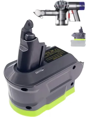 Adapter für Dyson V6, für Ryob 18V Akku, RY18V6