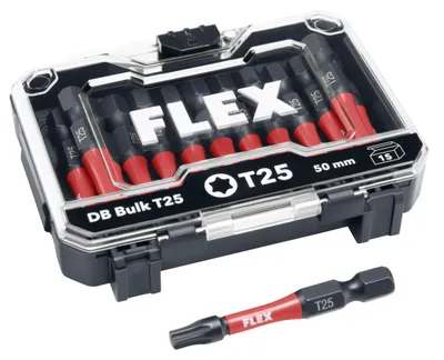 Produktbild von FLEX Bit-Set DB Bulk T25-50mm VE15  - 534157