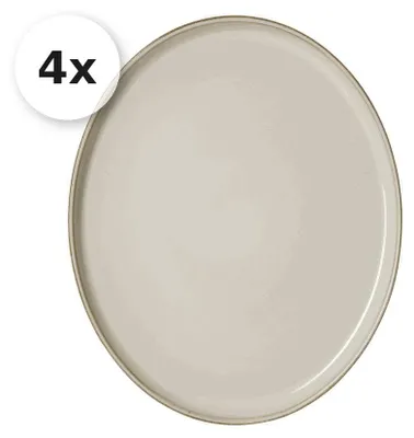 Produktbild von Servierplatte oval 29,5x25cm 4er Set Olivia