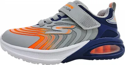Image de Chaussures de sport Skechers Microspec Max Advance pour enfants, chaussures de course, couleur grise