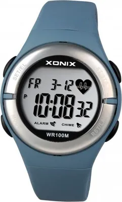 Produktbild von HRM5-002 Sportuhr mit Herzfrequenzmessung über Finger, wasserdicht 100m, antiallergisch