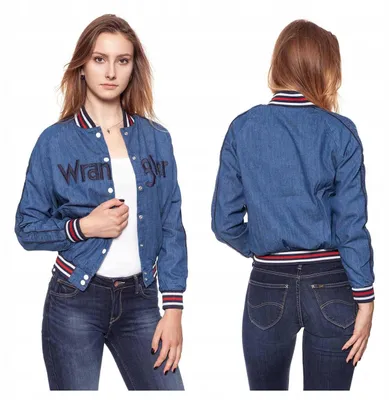 Immagine prodotto di Wrangler | Giacca bomber da donna, logo, giacca autunnale, giacca di transizione, trapuntata, casual, moderna, taglia XS
