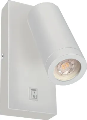 Immagine prodotto di Applique DOKU bianca 1xGU10x4W in metallo, dimensioni: 14x6x9 cm, IP20, Brosline