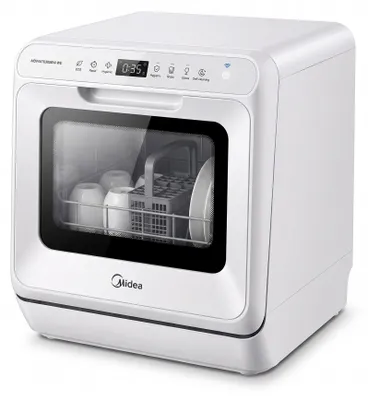 Zdjęcie produktu dla Midea MDWMT0305EW-WE, Blat, Kompaktowy, Biały, Dotyk, LED, 3 komplet.