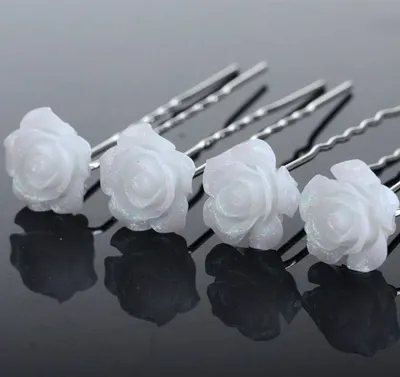 Produktbild von Haarnadel SR-24062 - Weiße Haarnadel für jeden Anlass KP24062
