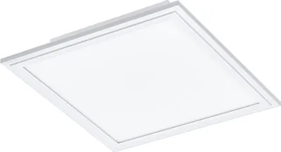 Produktbild von EGLO LED Deckenleuchte Salobrena 1, 1 flammige Deckenlampe, Material: Aluminium, Kunststoff, Farbe: Weiß, L: 30x30 cm, neutralweiß