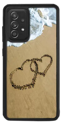 Produktbild von TPU Silikon Hülle für Samsung Galaxy A13 4G Handy Cover Case Schutzhülle Handyhülle Bumper MOTIV 272 Herzen Strand Meer