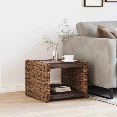 Image de Maison Exclusive - Table basse en bois massif d'acajou, dimensions : 45 x 45 x 45 cm