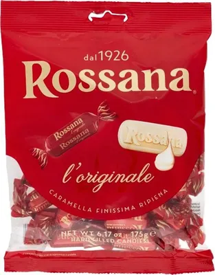 Obrázek produktu pro Rossana Caramelle 175 g italské karamelové bonbóny s mléčnou náplní