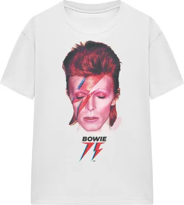 Produktbild von David Bowie - "Aladdin Sane '75" T-Shirt für Herren/Damen Uni TV15592 (M) (Weiß)