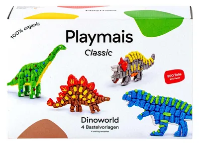 Produktbild von PlayMais Bastelset Dinoworld - 800 Teile kreatives Spielzeug