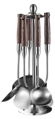 Produktbild von Antihaft Küchenutensilien-Set, kompakt, aus Edelstahl, spülmaschinenfest
