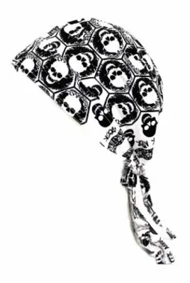 Produktbild von Bandana Cap Skull, Kopftuch mit Totenköpfen, Bandana Headscarf with Skulls, Pañuelo pañuelo Con Calaveras, Foulard Bandana Avec des crânesEUR€699