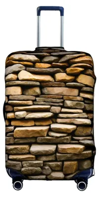 Produktbild von Elastische Gepäckabdeckung von Rustic Rocks, waschbar und kratzfest, Weiß/Gartenmotiv, Größe S