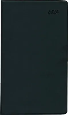 Produktbild von Taschenplaner schwarz 2024 32 Seiten 9,5x16