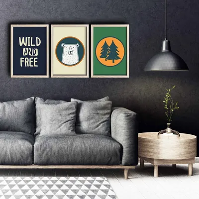 Obrázek produktu pro Wallity, 3PKCT- DZL1308, Barevný, Obraz na plátně, 118 x 53 cm, Malba: 100% MDF (tloušťka: 3 mm)