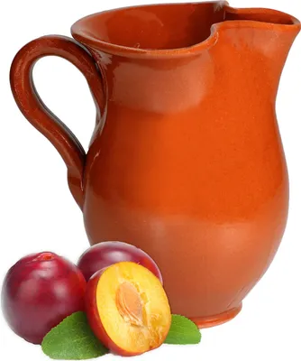 Produktbild von MamboCat Tonkrug Pitcher Glasiert 0,5 Liter Mediterran Unikat Handarbeit Wein-Karaffe Sangria Kanne