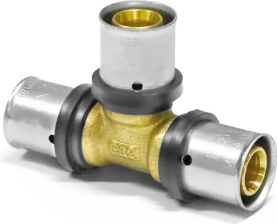 Obrázok produktu pre Pipetec lisovací T-kus na všetkých stranách 16 x 2 mm pre hliníkové viacvrstvové rúrky : 16 x 2 mm Veľkosť: 16 x 2 mm