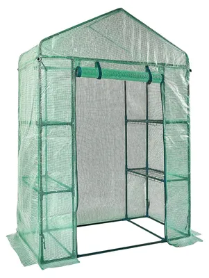 Image de Serre accessible, étagères à 4 niveaux, porte à fermeture éclair enroulable, 55,55 x 29,3 x 80,7 pouces