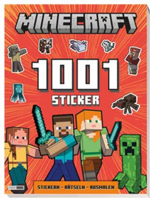 Obrázek produktu pro Minecraft: 1001 Sticker: Stickern - Rätseln - Ausmalen