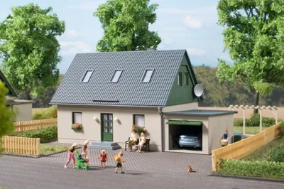 Zdjęcie produktu dla Auhagen 11454 H0 Dom wolnostojący z garażem