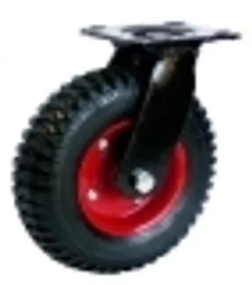 Produktbild von BKshop | Schwerlastrollen - Fi 160, 150 Kg | Lenkrollen, Transportroller, Schwarz - Gummirollen, Bockrollen, Möbelrollen, Transporthilfe Rollen