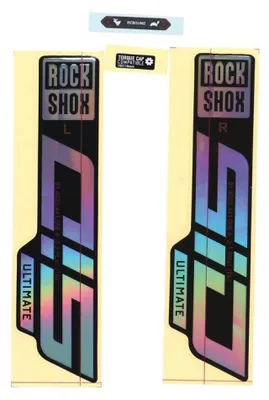 Zdjęcie produktu dla RockShox Zestaw naklejek na widelec SID Ult. 27/29' 11.4018.105.042, połysk Folia Rainbow do sw, kolor tęczowy (1 zestaw)