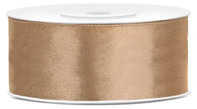 Image de Ruban de satin 25 mm x 25 m or
