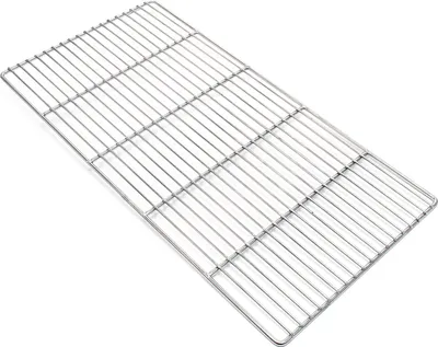Produktbild von Edelstahl Grillrost eckig 58 x 30 cm rostfrei für Holzkohlegrill, Gasgrill und andere