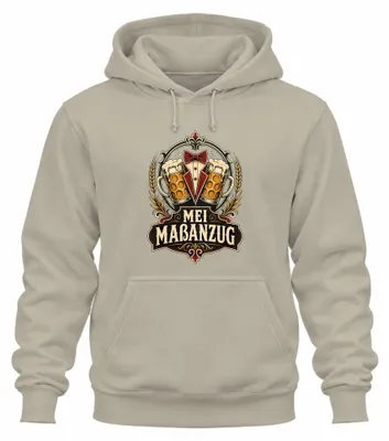 Productafbeelding van Maatpak, Oktoberfest-biertje, traditioneel shirt, lederen broek, hoodie, sweater met capuchon, natuur, XXL