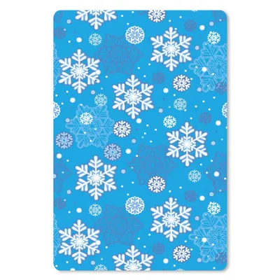 Produktbild von MuchoWow® Mauspad Mousepad Schneeflocke - Winter - Weihnachten - Muster 18x27 cm - Mousepads - Maus Mat - Pad - Mausunterlage