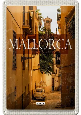 Produktbild von Blechschild Reise 20x30cm Mallorca Spain Altstadt Palmas